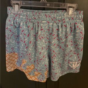 Baseball Lifestyle 101 light blue ice cream shorts